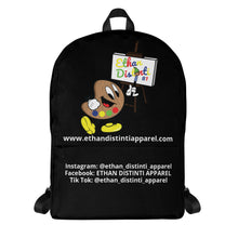 Load image into Gallery viewer, Ethan The Palette - Internet Links - Black - Backpack
