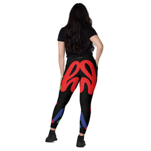 E.D.A 4 Colors Signature - Black - Wrap Around.2 - Leggings with pockets