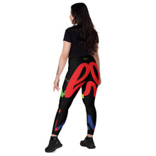 Load image into Gallery viewer, E.D.A 4 Colors Signature - Black - Wrap Around.2 - Leggings with pockets
