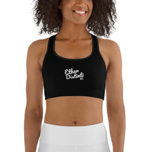 Load image into Gallery viewer, E.D.A Signature Revised  - Black - Sports bra
