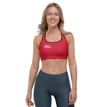Load image into Gallery viewer, E.D.A Signature Rightside - Red With Black Piping - Sports bra
