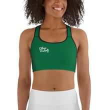 Load image into Gallery viewer, E.D.A Signature Rightside - Green 1 With Black Piping - Sports bra
