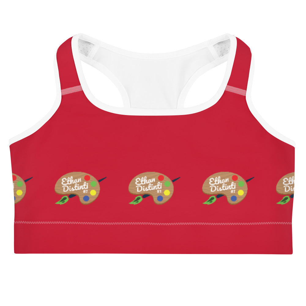 9:15 Palette - Red - Sports bra