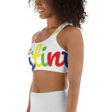 Load image into Gallery viewer, E.D.A 4 Colors Signature - White - Wrap Around With White Piping - Sports bra

