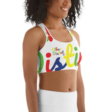 Load image into Gallery viewer, E.D.A 4 Colors Signature - White - Wrap Around With White Piping - Sports bra
