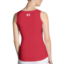 Load image into Gallery viewer, E.D.A Signature Revised - Red - Sublimation Cut &amp; Sew Tank Top
