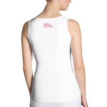 Load image into Gallery viewer, Art 102A - White - Pink Text - Women&#39;s Tank Top
