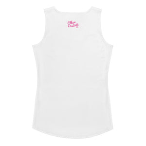 Art 102A - White - Pink Text - Women's Tank Top