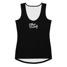 Load image into Gallery viewer, E.D.A Signature Revised - Black -  Sublimation Cut &amp; Sew Tank Top
