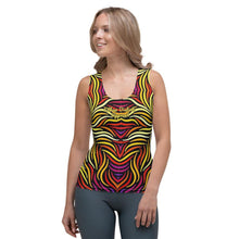 Load image into Gallery viewer, Tropic - Pacifico Font - Women&#39;s Sublimation Cut &amp; Sew Tank Top
