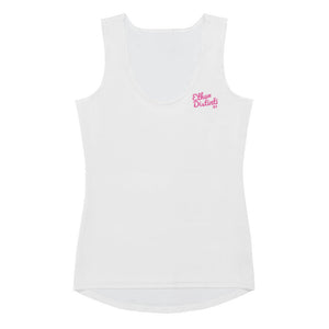 Art 102A - White - Pink Text - Women's Tank Top