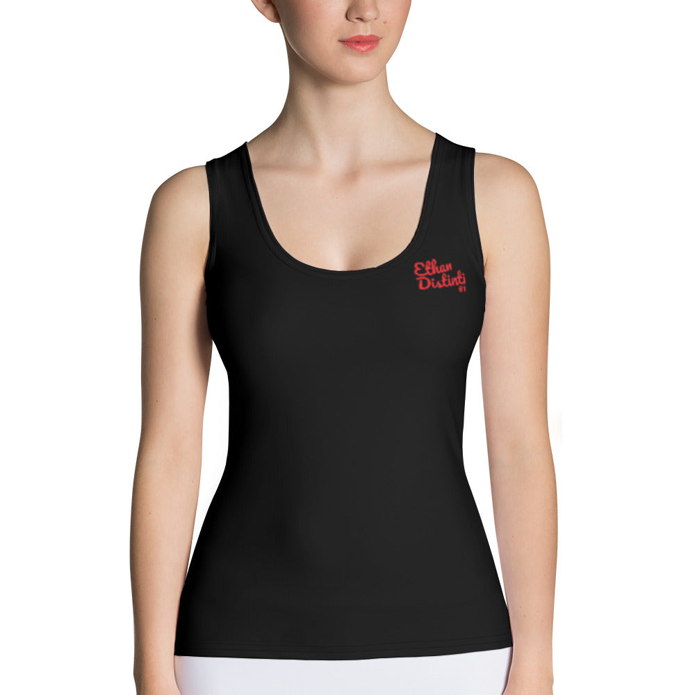 Art 101 - Black - Red Text - Women's Tank Top