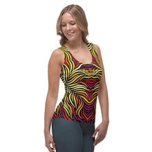 Load image into Gallery viewer, Tropic - Pacifico Font - Women&#39;s Sublimation Cut &amp; Sew Tank Top
