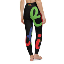 Load image into Gallery viewer, E.D.A 4 Colors Signature - Black - Wrap Around With Black Stitching - Yoga Leggings
