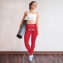 Load image into Gallery viewer, 9:15 Palette - Red - Yoga Leggings
