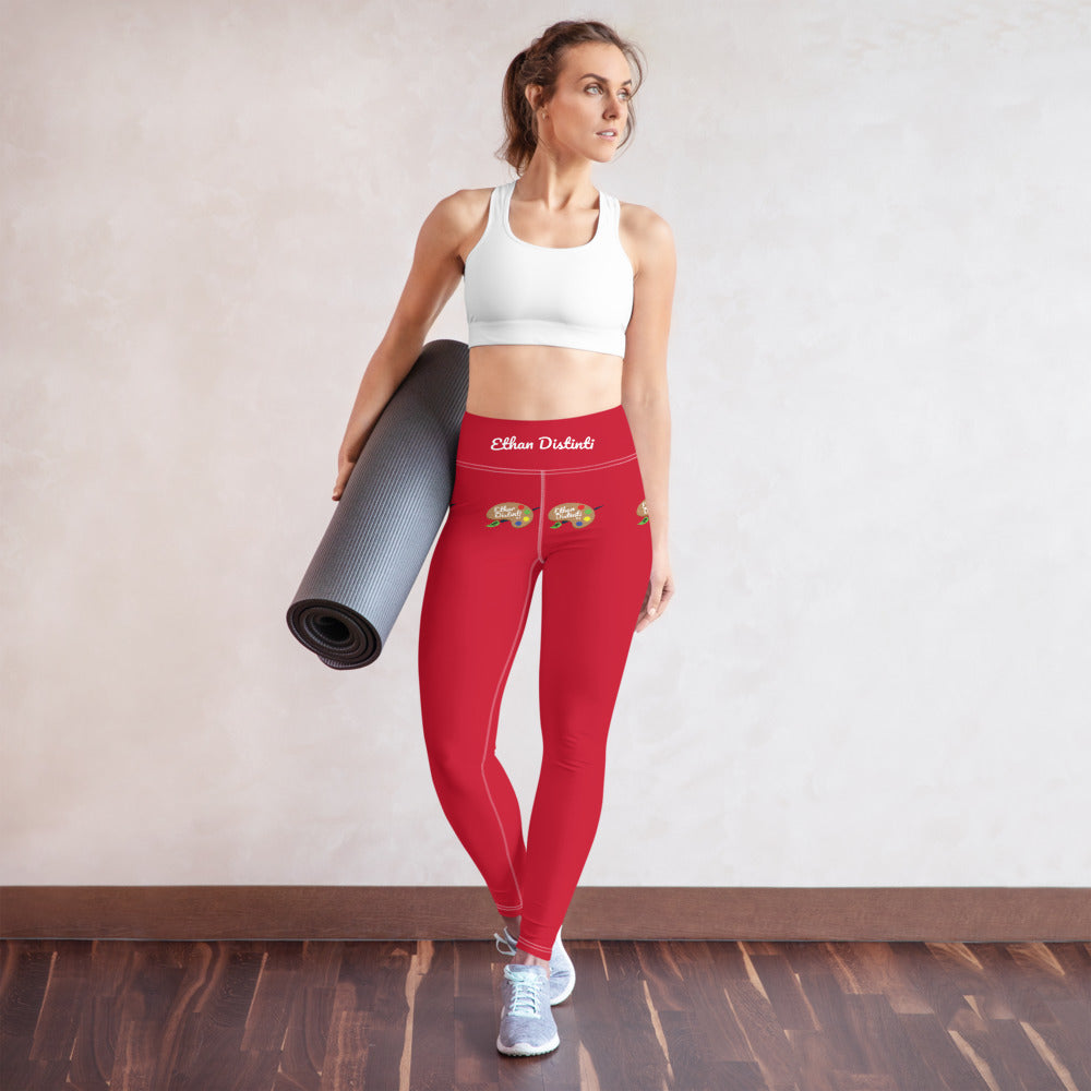 9:15 Palette - Red - Yoga Leggings