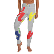 Load image into Gallery viewer, E.D.A 4 Colors Signature - Silver - Wrap Around With White Stitching - Yoga Leggings
