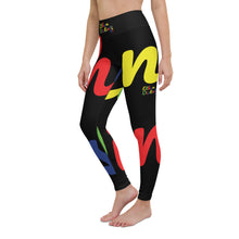 Load image into Gallery viewer, E.D.A 4 Colors Signature - Black - Wrap Around With Black Stitching - Yoga Leggings
