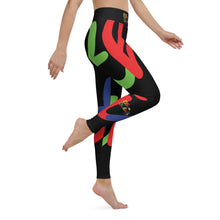 Load image into Gallery viewer, E.D.A 4 Colors Signature - Black - Wrap Around With Black Stitching - Yoga Leggings
