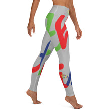 Load image into Gallery viewer, E.D.A 4 Colors Signature - Silver - Wrap Around With White Stitching - Yoga Leggings
