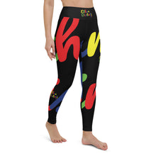 Load image into Gallery viewer, E.D.A 4 Colors Signature - Black - Wrap Around With Black Stitching - Yoga Leggings
