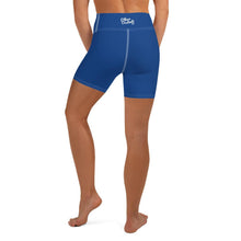 Load image into Gallery viewer, E.D.A Signature Revised - Blue 2 - White Stitching - Yoga Shorts
