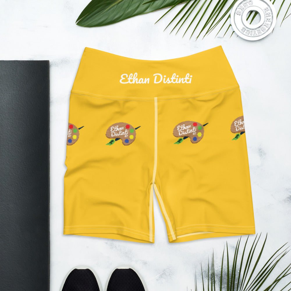 9:15 Palette - Yellow - Yoga Shorts