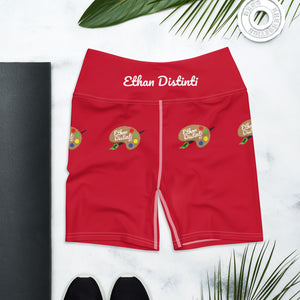 9:15 Palette - Red - Yoga Shorts