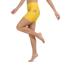 Load image into Gallery viewer, 9:15 Palette - Yellow - Yoga Shorts
