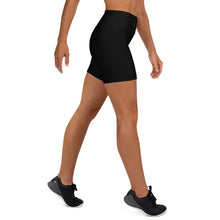 Load image into Gallery viewer, E.D.A Signature Revised - Black - Black Stitching - Yoga Shorts
