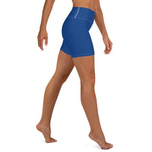 Load image into Gallery viewer, E.D.A Signature Revised - Blue 2 - White Stitching - Yoga Shorts
