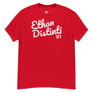 *E.D.A Signature - BIG PRINT - Red - White Text - Unisex Classic Tee