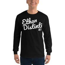 Load image into Gallery viewer, E.D.A Signature BIG Print - Black With White Text - Men’s Long Sleeve Shirt
