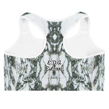 Load image into Gallery viewer, Mar # 1  w/ Pacifico font ( Sports bra )
