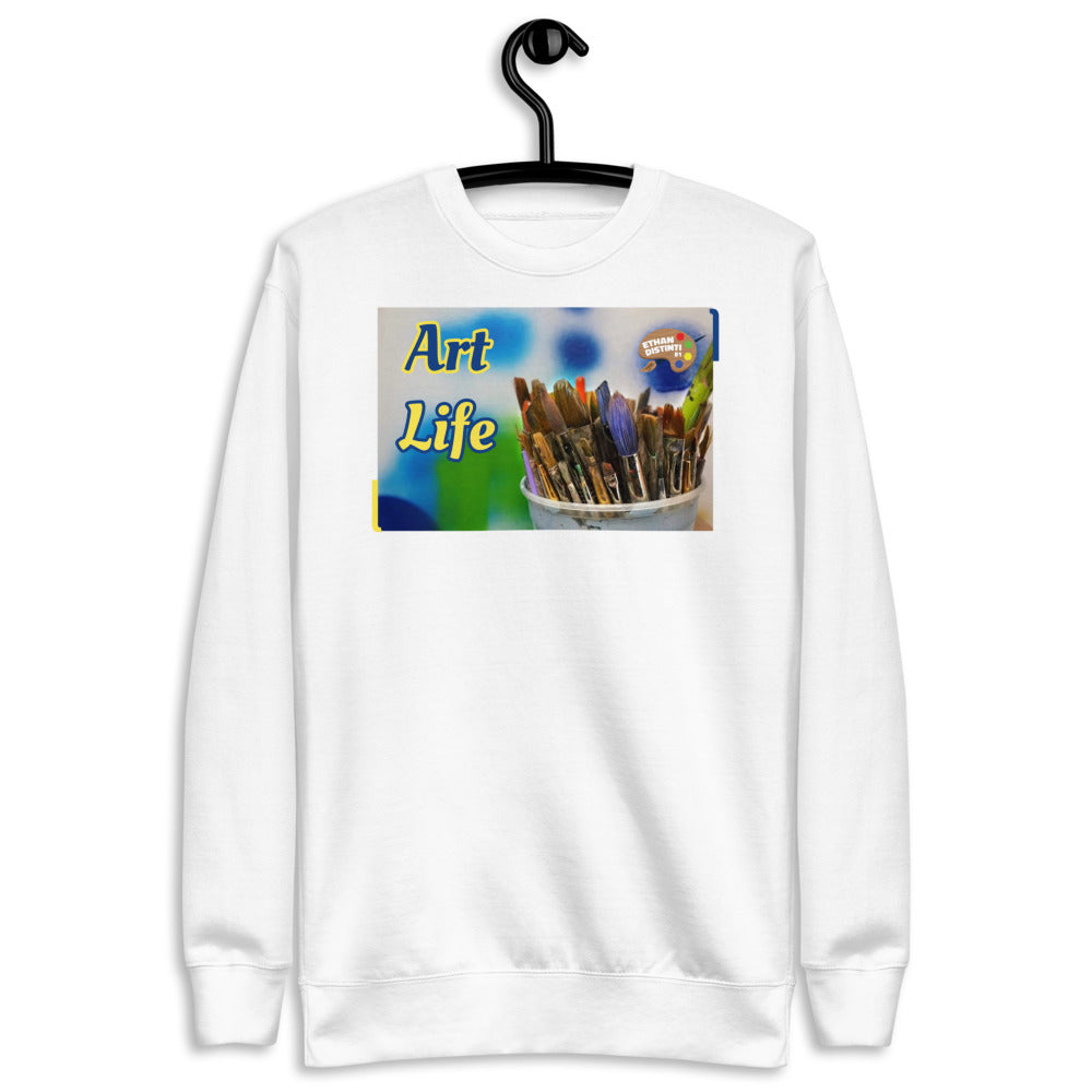 Art Life - Color : White - Unisex Fleece Pullover *NOTE : This Item 