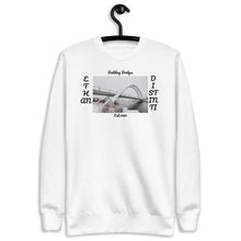 Load image into Gallery viewer, Building Bridges - Color : White - Unisex Fleece Pullover *NOTE - This Item &quot;Run Small&quot; Order A Size Bigger Than Your Size.
