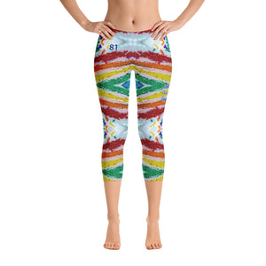 Cake/Sprinkles - Capri Leggings