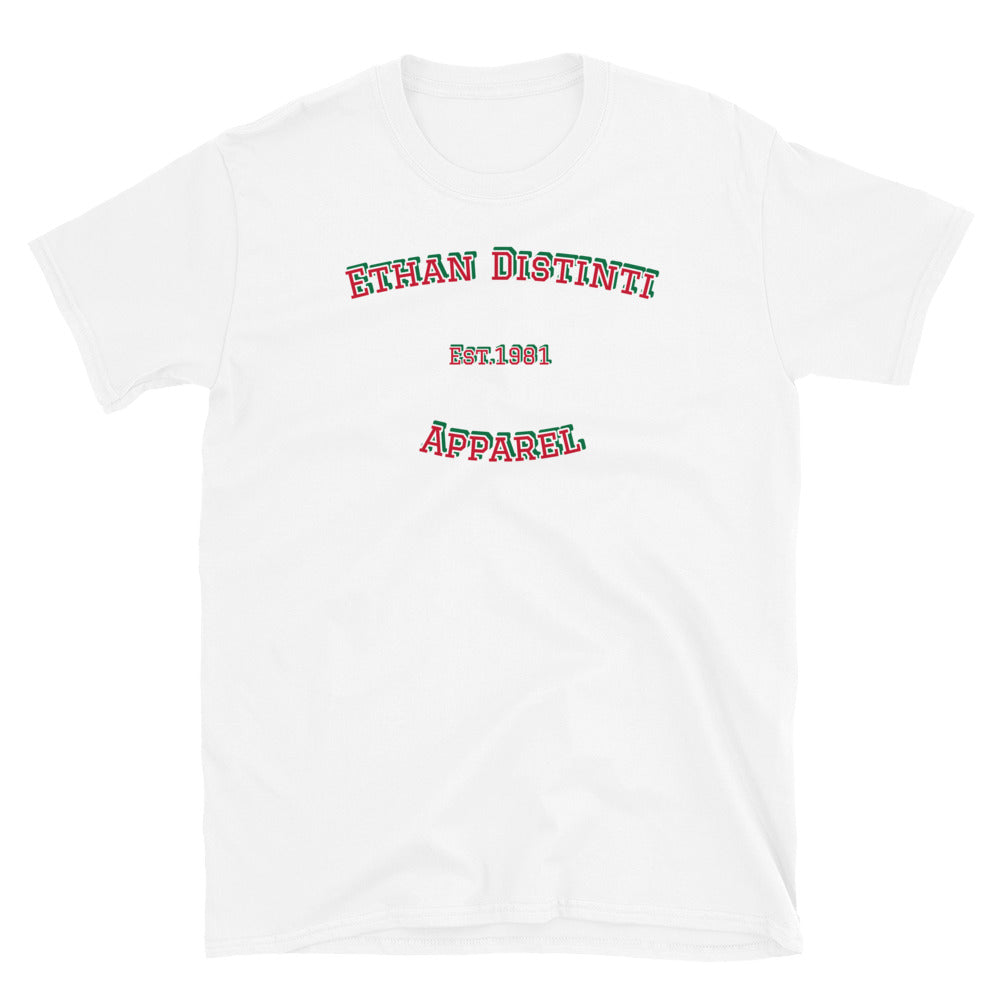 Graduate #2 - White With Red Text , Green Outline - Short-Sleeve Unisex T-Shirt