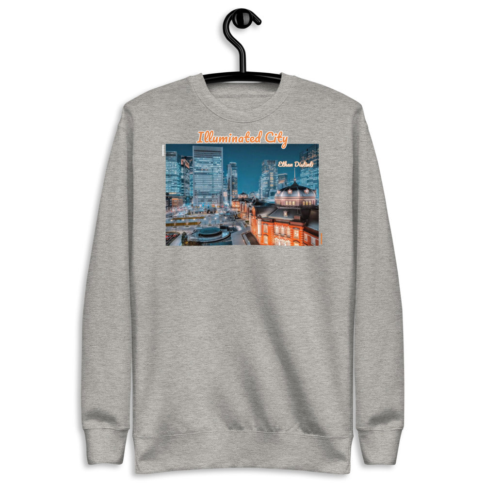 Illuminated City - Color : Carbon Grey - Unisex Fleece Pullover *NOTE : This Item 