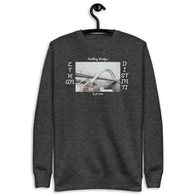Load image into Gallery viewer, Building Bridges - Color : Charcoal Heather - Unisex Fleece Pullover *NOTE : This Item &quot;Run Small&quot; Order A Size Bigger Than Your Size.
