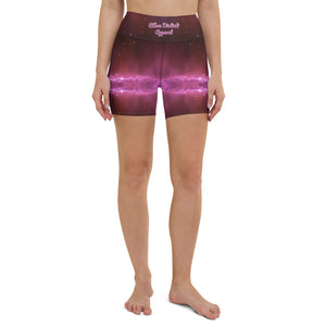 Glow - pacifico font - Yoga Shorts