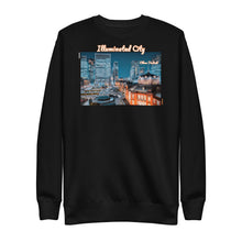 Load image into Gallery viewer, Illuminated City - Color : Black - Unisex Fleece Pullover *NOTE : This Item &quot;Run Small&quot; Order A Size Bigger Than Your Size.
