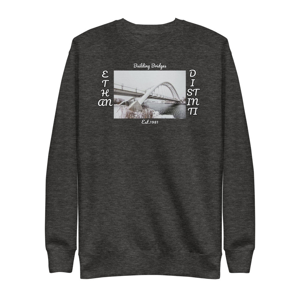 Building Bridges - Color : Charcoal Heather - Unisex Fleece Pullover *NOTE : This Item 