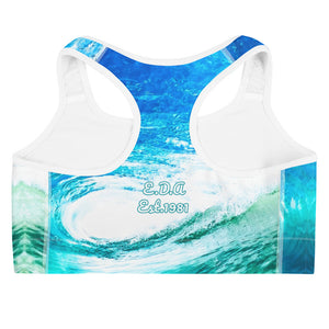 Ocean Views - pacifico font - Sports bra