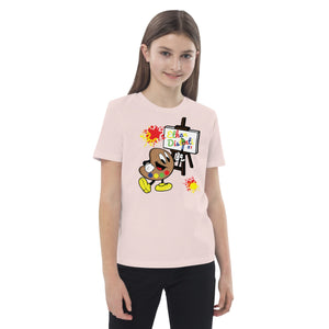 Ethan The Palette - Kids Paint Splash Coll #2 - Organic Cotton Kids T-Shirt (Avail In Other Colors)