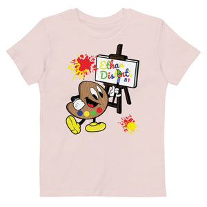 Ethan The Palette - Kids Paint Splash Coll #2 - Organic Cotton Kids T-Shirt (Avail In Other Colors)