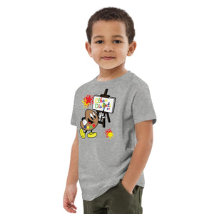 Ethan The Palette - Kids Paint Splash Coll #2 - Organic Cotton Kids T-Shirt (Avail In Other Colors)