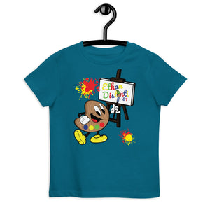 Ethan The Palette - Kids Paint Splash Coll #2 - Organic Cotton Kids T-Shirt (Avail In Other Colors)