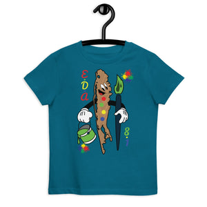 Ethan The Merman - Kids Paint Splash Coll #2 - Organic Cotton Kids T-Shirts (Avail In Other Colors)