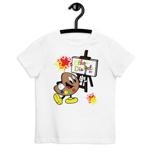 Ethan The Palette - Kids Paint Splash Coll #1 - Organic Cotton Kids T-Shirt (Avail In Other Colors)